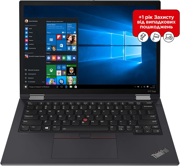 Ноутбук Lenovo ThinkPad X13 Yoga Gen 2 (20W8000WRA) Black – фото