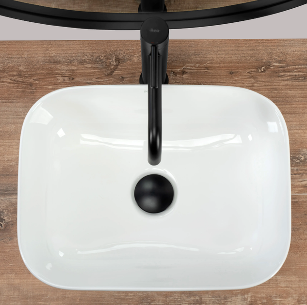 Умивальник Rea Demi Mini White накладний REA-U5064 - зображення 4