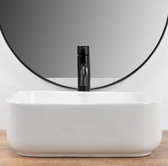 Умивальник Rea Demi Mini White накладний REA-U5064 - зображення 6