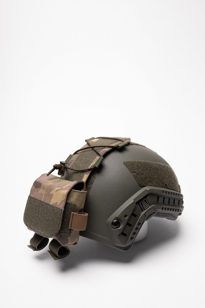 Подсумок противовес для аксессуаров на кавер для баллистического шлема Fast Мультикам - изображение 1