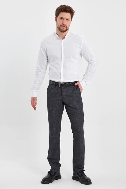 Брюки Trend Collection 3452 Темно-серый+клетка 31 - Фото 7 Брюки Trend Collection 3452 Темно-серый+клетка 31 - изображение 7