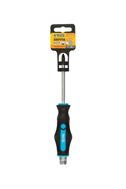 Отвёртка ударная крестовая магнитная MASTERTOOL GM EXTERNAL HEX PH2х100 мм ручка с TPR покрытием (49-6210) - изображение 7