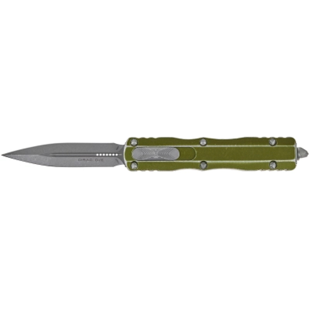 Ніж Microtech Dirac Double Edge Stonewash Distressed OD Green (225-10DOD) - зображення 1