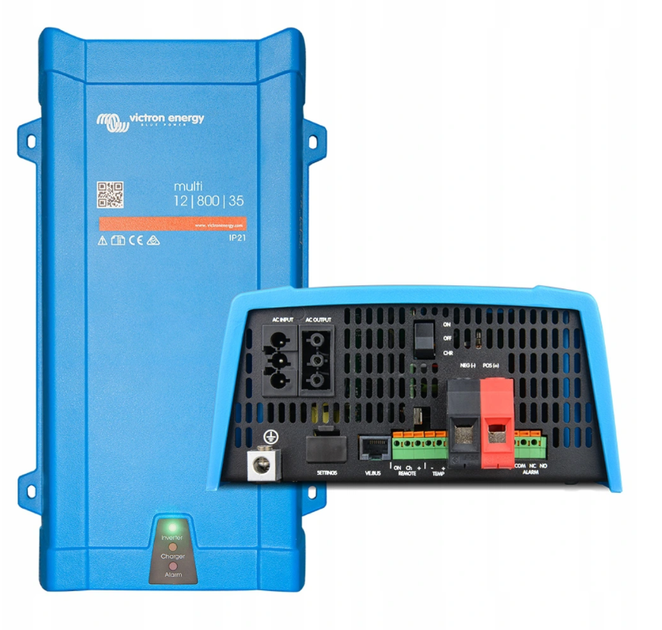 Гібридний інвертор Victron Energy MultiPlus 12/800/35-16 (без MPPT) - Фото 3 Гібридний інвертор Victron Energy MultiPlus 12/800/35-16 (без MPPT) - зображення 3