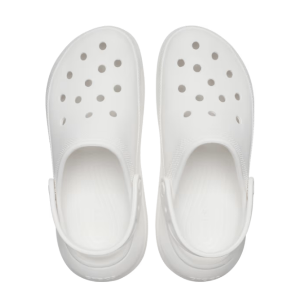 Сабо на высокой платформе Crocs Classic Crush Clog 37 р 23.2-24 см Белые 207521-M5/W7 White - изображение 3