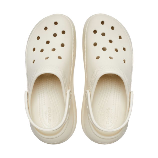 Сабо на высокой платформе Crocs Classic Crush Clog 40-41 р 25.8-26.7 см Слоновая кость (Молочные) 207521-M8/W10 Bone - изображение 3