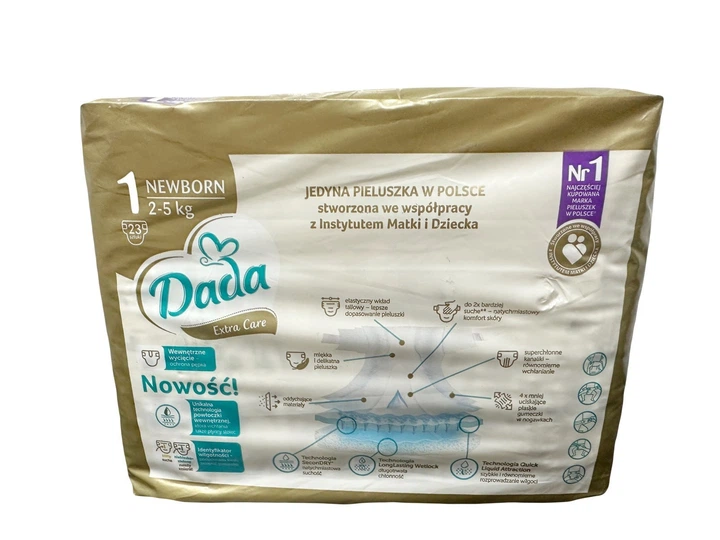 Підгузники Дада Dada Extra Care 1 Newborn (2-5 кг), 23 шт - изображение 2