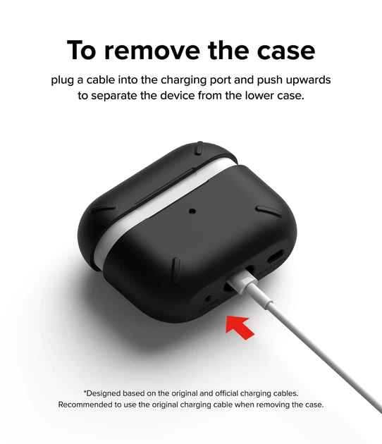Чехол Fusion Layered для Apple AirPods Pro 2 Black (EC677003RS) - изображение 6
