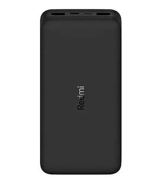 УМБ Павербанк, внешний аккумулятор Xiaomi Redmi Power Bank 20000mAh 2xUSB QC3.0 18W PB200LZM Black (VXN4304GL) - Фото 2 УМБ Павербанк, внешний аккумулятор Xiaomi Redmi Power Bank 20000mAh 2xUSB QC3.0 18W PB200LZM Black (VXN4304GL) - изображение 2