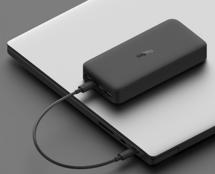 УМБ Павербанк, внешний аккумулятор Xiaomi Redmi Power Bank 20000mAh 2xUSB QC3.0 18W PB200LZM Black (VXN4304GL) - Фото 4 УМБ Павербанк, внешний аккумулятор Xiaomi Redmi Power Bank 20000mAh 2xUSB QC3.0 18W PB200LZM Black (VXN4304GL) - изображение 4
