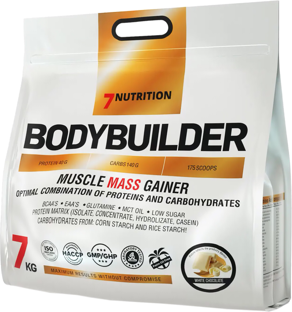 Gainer 7Nutrition Kulturysta 7000g Biała Czekolada (5907222544952) - obraz 1