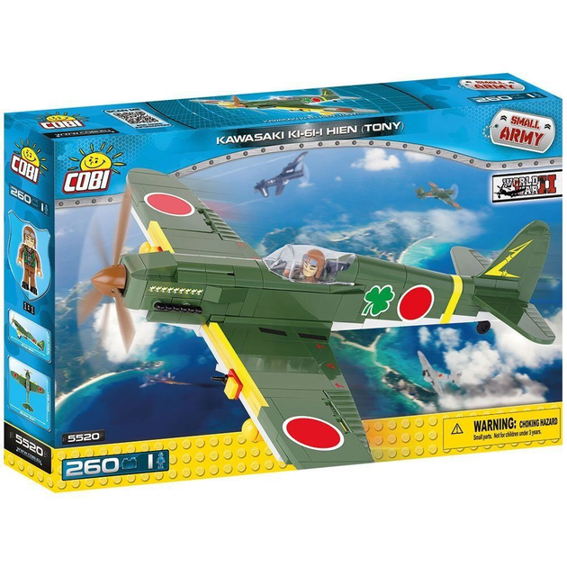 Klocki konstrukcyjne Cobi II Wojna Światowa Samolot Kawasaki KI-61-II Tony (COBI-5520) (5902251055202) - obraz 1