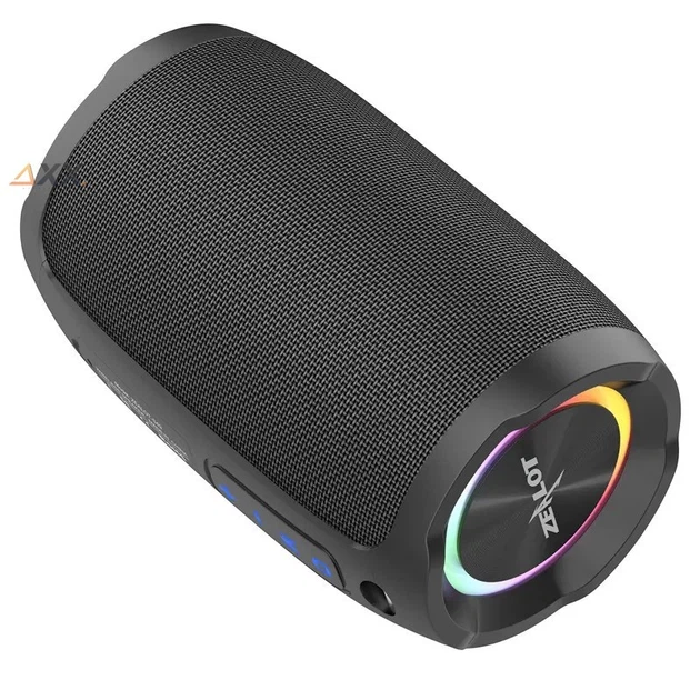 Портативная колонка беспроводная с Bluetooth и радио с подсветкой Zealot 10W TF, AUX, BT, FM, IP67 Черная (S49) - изображение 5