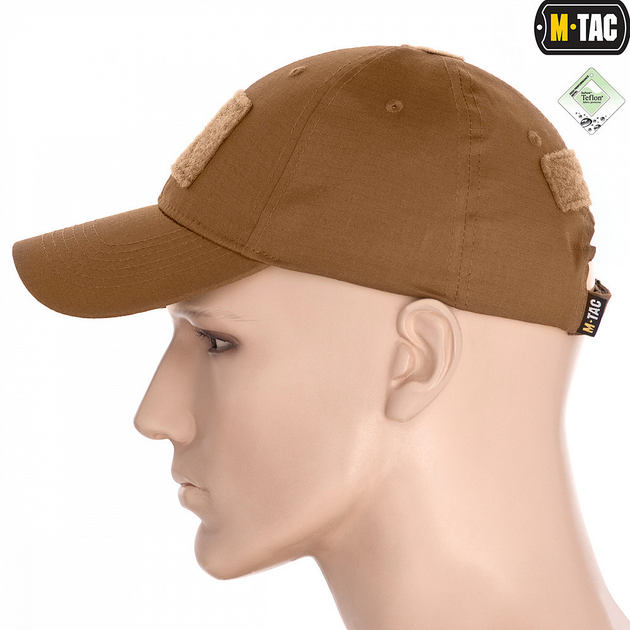 Бейсболка з липучкою Flex Rip-Stop Army Coyote Brown S/M - зображення 2