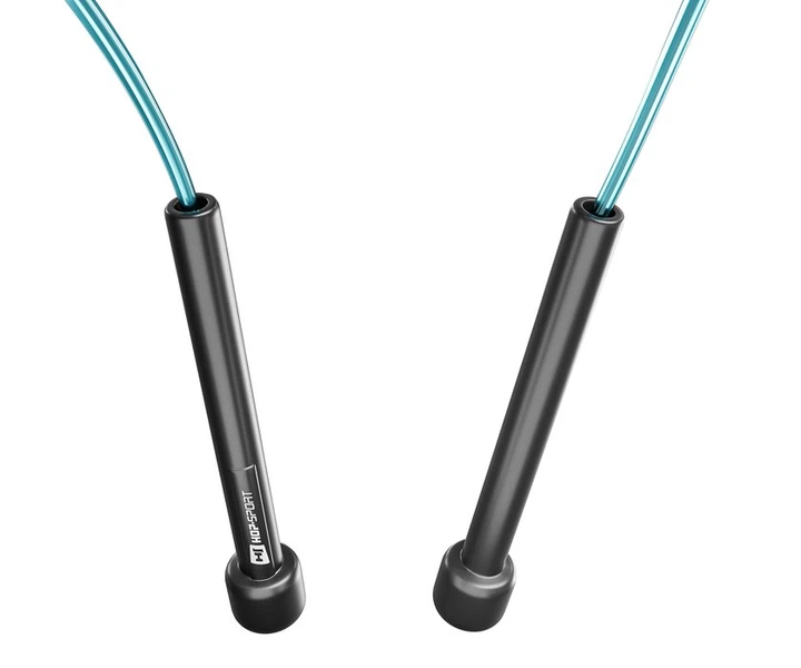 Скакалка Hop-Sport Crossfit NEW з пластиковыми ручками HS-P025JR синяя - изображение 3