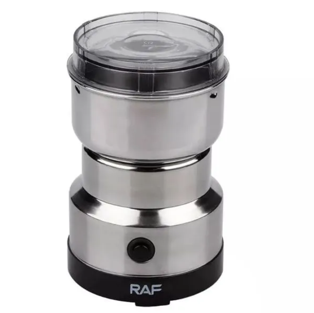 Мощная электрическая кофемолка RAF 300W для кофе и специй, зерна, орехов, семян, трав МЕТАЛЛ - изображение 8
