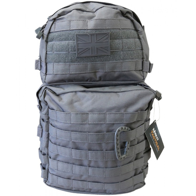 Рюкзак тактичний Kombat UK Medium Assault Pack (40 л) сірий - зображення 2