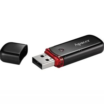 Флеш-накопитель, флешка Apacer USB2.0 AH333 32GB Black AP32GAH333B-1) - изображение 2