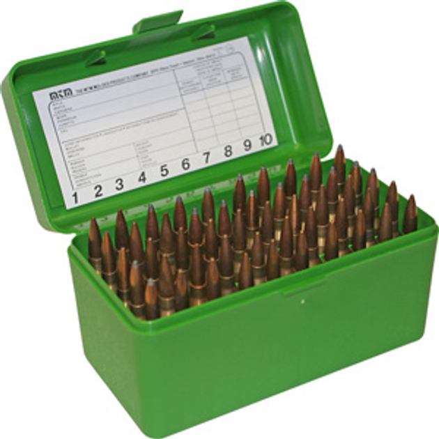 Коробка МТМ RLLD-50 для патронів 300 WM 50 шт. Зелений (17730476) - зображення 1