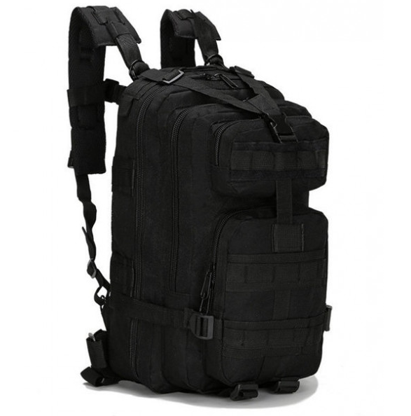 Тактический штурмовой военный рюкзак на 33-35 Traum литров чёрный - изображение 2