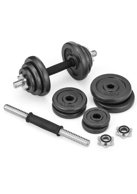 Набор гантелей Gymtek чугунных 2х10 кг (20 кг) в кейсе. Разборные, для дома, спортзала, силовых тренировок - изображение 13