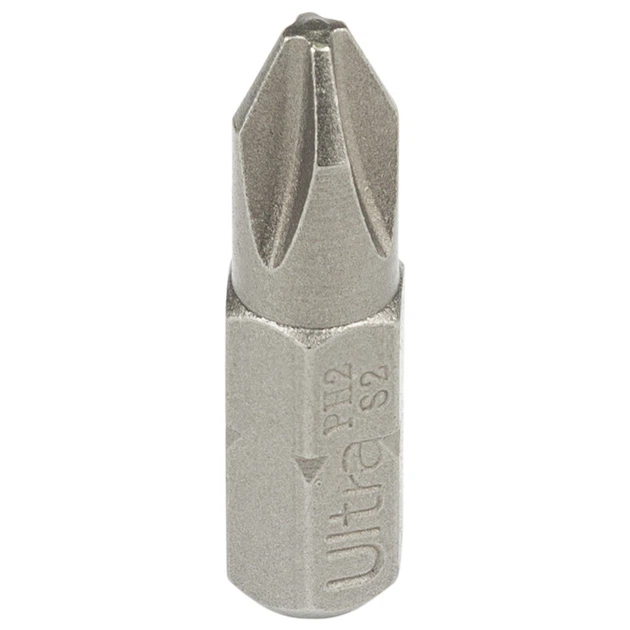 Биты PH2×25мм ¼" 10шт S2 (блистер) ULTRA (4014652) - изображение 2