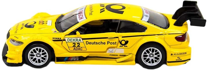 Автомодель Techno Drive BMW M3 DTM Жовта(250257) (6900007318624) - Фото 2 Автомодель Techno Drive BMW M3 DTM Жовта(250257) (6900007318624) - зображення 2