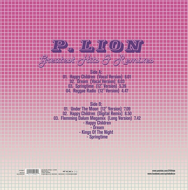 P.LION – Greatest Hits & Remixes (LP, EU) - изображение 2