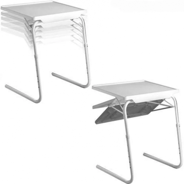 Table Mate универсальный раскладной столик белый - изображение 2