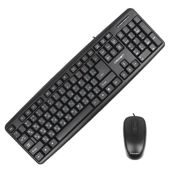 Комплект клавиатура и мышь CROWN CMMK-860 USB проводное для ПК – фото ...