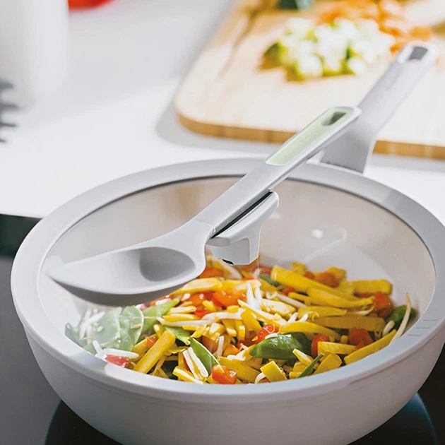Patelnia wok Berghoff Balance Eco Grey z pokrywką 28 cm (5413821362908) - obraz 6
