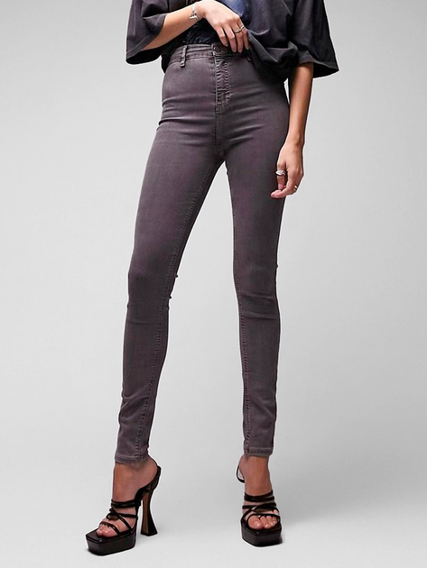 Акція на Джинси Skinny жіночі Topshop FLAS-02W09UGRY 25-34 Сірі від Rozetka