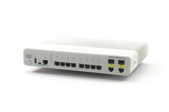 Cisco WS-C2960CG-8TC-L - 8x 1GE RJ45, 2x 1G Combo RJ45/SFP, LAN Base, Catalyst 2960C Комутатор Refurbished - изображение 4