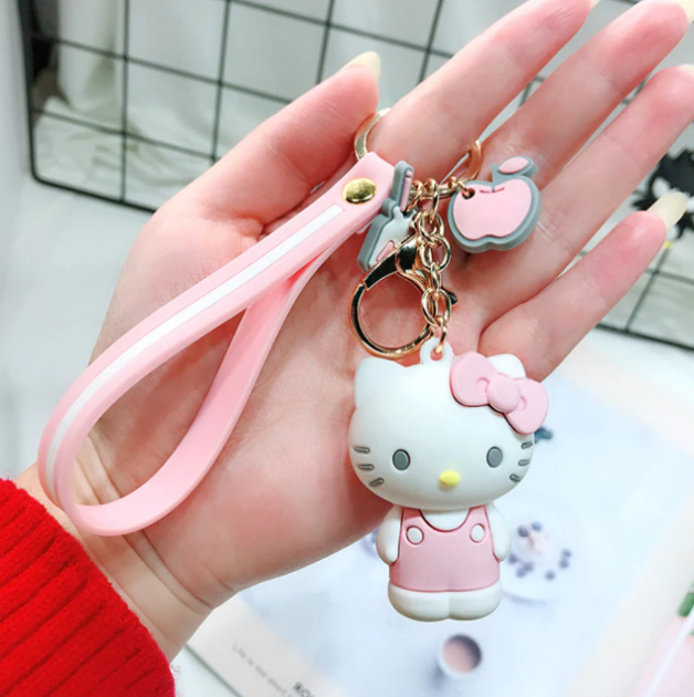 Брелок Хеллоу Китти Hello Kitty бело-розовый (NST) - Фото 1 Брелок Хеллоу Китти Hello Kitty бело-розовый (NST) - изображение 1