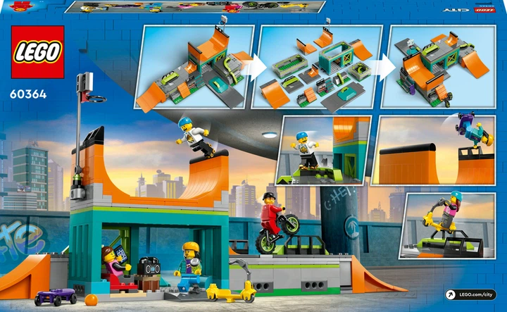 Конструктор LEGO City Вуличний скейтпарк 454 деталі (60364) - зображення 10