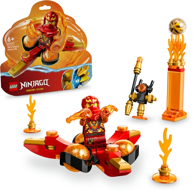 Конструктор LEGO Ninjago Суперсила дракона Кая сальто спін-джитсу 72 деталі (71777) - зображення 9