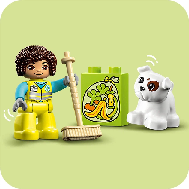 Zestaw klocków LEGO DUPLO Ciężarówka recyklingowa 15 elementów(10987) - obraz 5