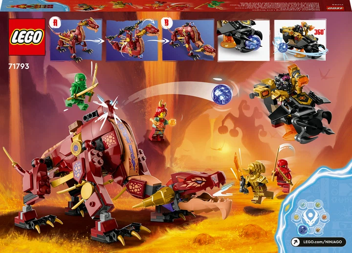 Конструктор LEGO Ninjago Вулканічний Дракон, що трансформує Хітвейва 479 деталей (71793) - зображення 10