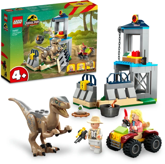 Конструктор LEGO Jurassic World Втеча велоцираптора 137 деталей (76957) - зображення 9