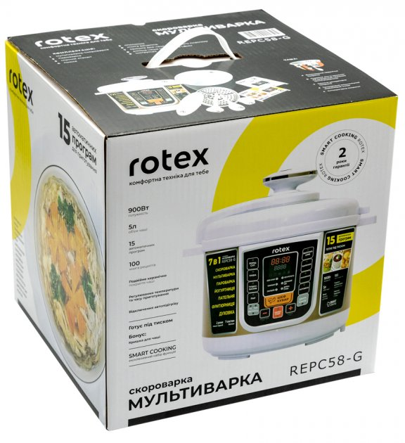 Мультиварка-скороварка Rotex REPC58-G - изображение 2