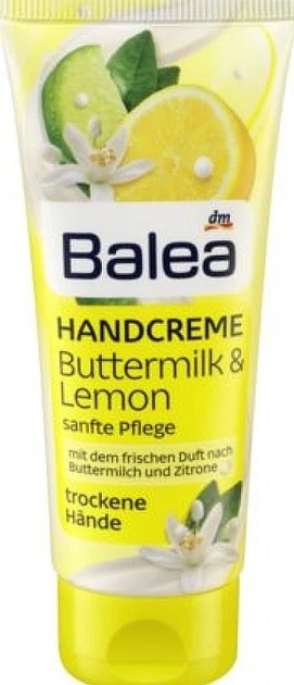 Крем для рук з лимонною олією - Balea Hand Creme Buttermilk & Lemon 100ml (100ml) - Фото 1 Крем для рук з лимонною олією - Balea Hand Creme Buttermilk & Lemon 100ml (100ml) - зображення 1