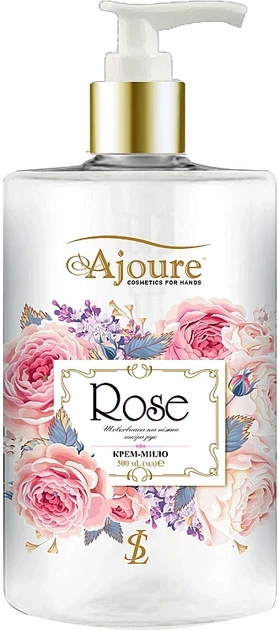 Крем-мыло для рук "Роза" - Ajoure 500ml (500ml) (938813-1194406-2) - Фото 1 Крем-мыло для рук "Роза" - Ajoure 500ml (500ml) (938813-1194406-2) - изображение 1