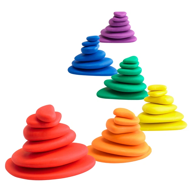 Радужная галька. Классический набор (36 камушков) EDX Education 13208C - изображение 3