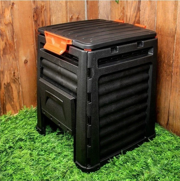 Садовый компостер пластиковый Keter Eco 320L, черный (17181157) - изображение 8
