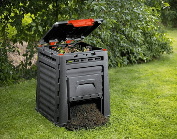 Садовый компостер пластиковый Keter Eco 320L, черный (17181157) - изображение 10