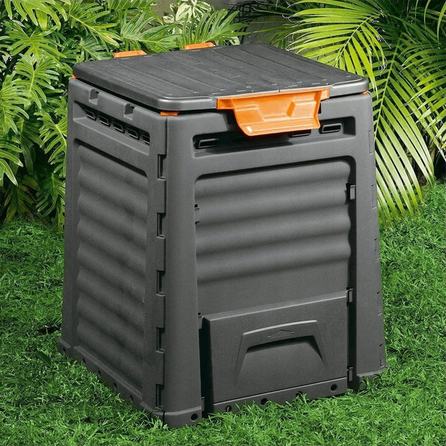 Садовый компостер пластиковый Keter Eco 320L, черный (17181157) - изображение 11