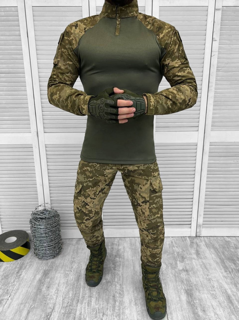 Тактичний військовий костюм Kayman ( Убакс + Штани ), Камуфляж: Піксель ЗСУ, Розмір: XL - зображення 1