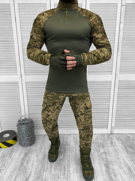 Тактичний військовий костюм Kayman ( Убакс + Штани ), Камуфляж: Піксель ЗСУ, Розмір: L - зображення 1