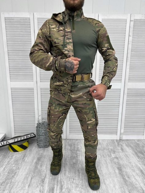 Тактичний військовий костюм Tactical ( Китель + Убакс + Штани ), Камуфляж: Мультикам, Розмір: M - зображення 1