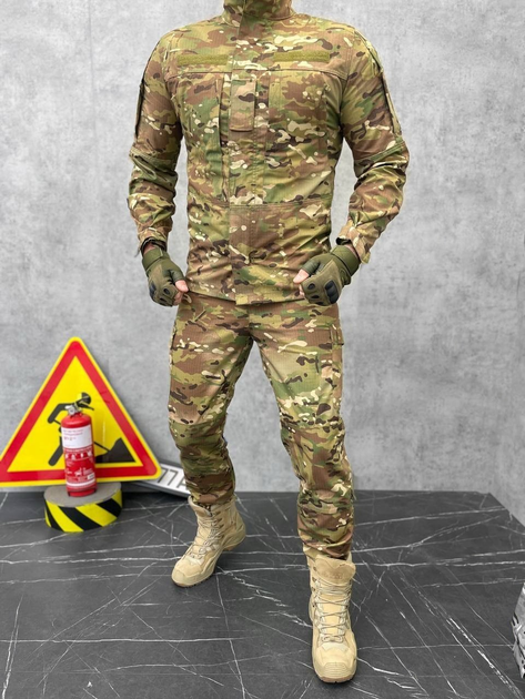 Тактичний військовий костюм Статутний ГОСТ ( Кітель + Штани ), Камуфляж: Мультикам, Розмір: 46/3 - зображення 1